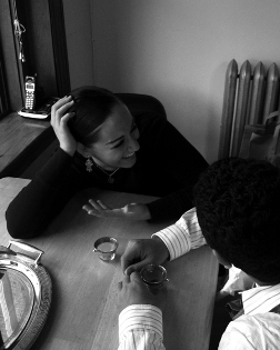 Nasser and Raquel Evita discussing Muslim reform and moral courage